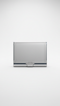 Platinum Silver Business Card Holder
